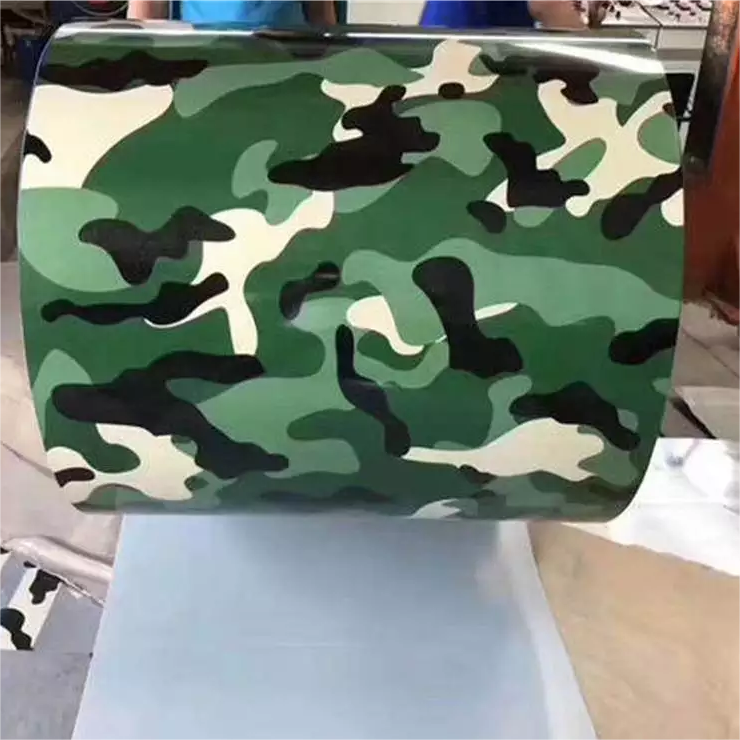 Pattern printed PPGI - Camouflage printing