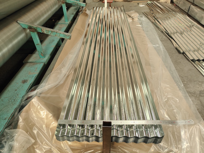 Galvanized corrugated board