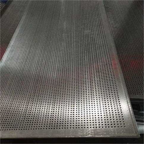 Punched plate galvanized steel sheet