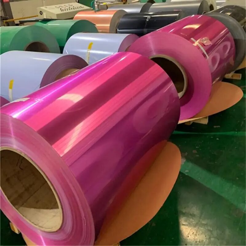 color coated gl steel coil - ppgl steel coil - pre coated gl coil