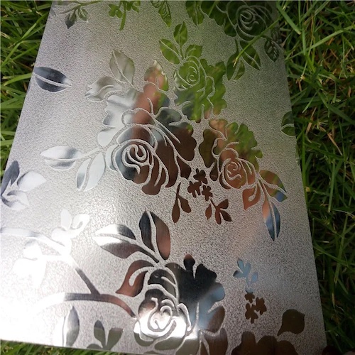 Decorative-stainless steel etched plate -sheet