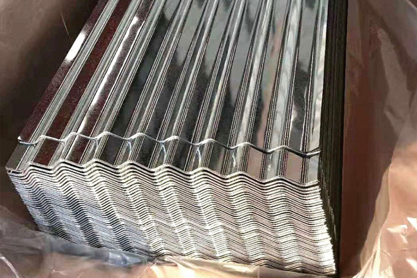 Galvanized corrugated steel plate