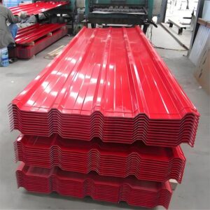 ppgi red color Corrugated steel plate