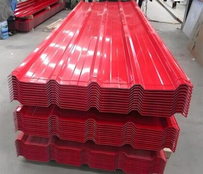 ppgi red color Corrugated steel plate