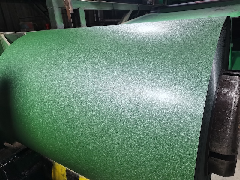 Green textured ppgl steel coil - Wanzhi Production