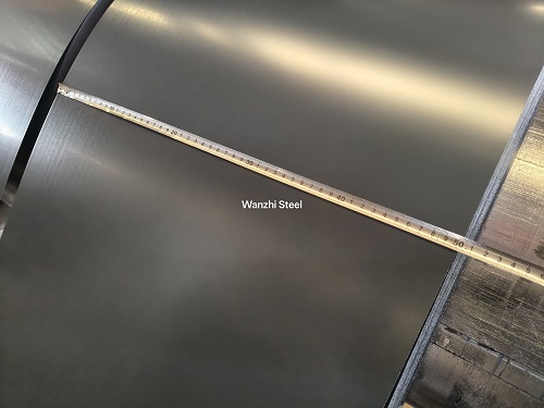 Finished product color coated aluminum zinc (PPGL) width detection