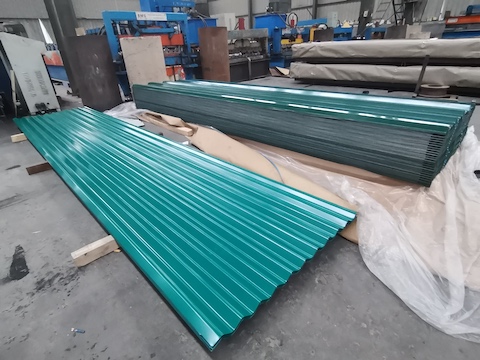 ral 6027 PVDF Coating Steel roofing board
