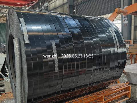 Black color coated galvanized steel strip display