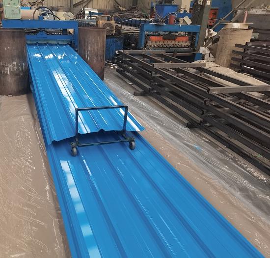 Blue color coated galvanized roof sheet - RAL5015 bule PPGI Roofing sheet