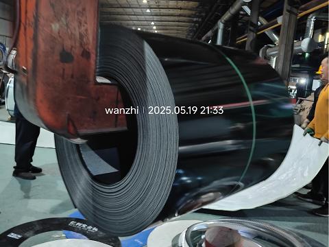 Packaging of black color coated galvanized steel coils