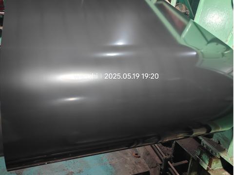 Production of black color coated galvanized steel coils