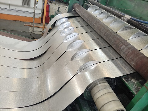 z120 galvanized steel strip cutting