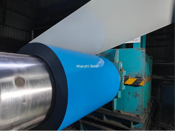 RAL5015 Sky Blue Color Coated Galvanized Coil PPGI Coils Production RAL5015 Sky Blue Color Coated Galvanized Coil PPGI Coils Production