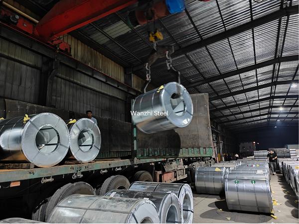 Z275 galvanized steel coil packaging truck Z275 galvanized steel coil packaging truck
