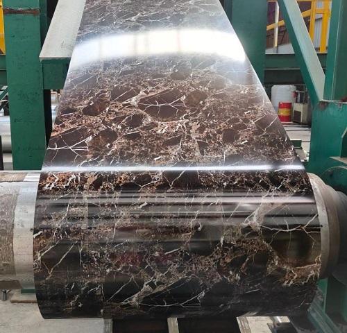 Marble patterned PPGI steel coil - marble patterned printed 1200mm supply