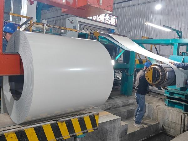 Ral9003 signal white color coated galvanized steel