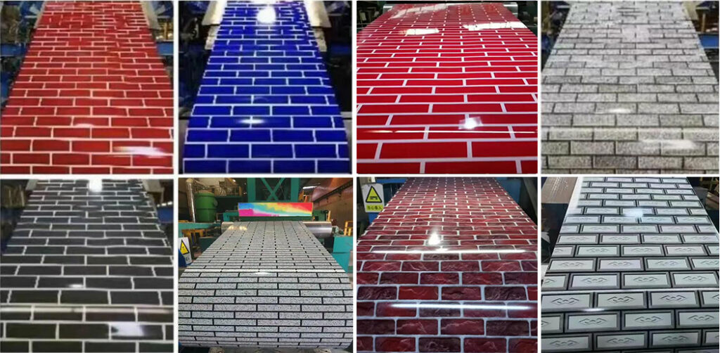 Brick patterned printed color coated steel coil-Various styles - customizable for production Brick patterned printed color coated steel coil-Various styles - customizable for production