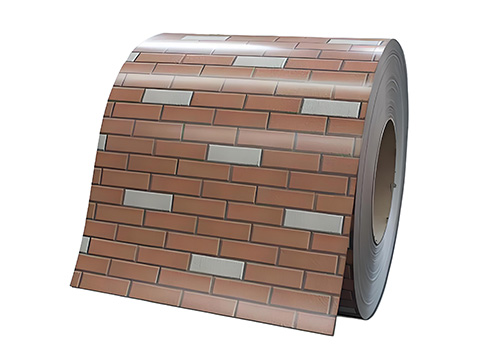 Brick patterned printed color coated steel coil - color coated galvanized steel coil-PPGI