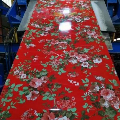 Flower print color coated steel 03 Flower print color coated steel 03