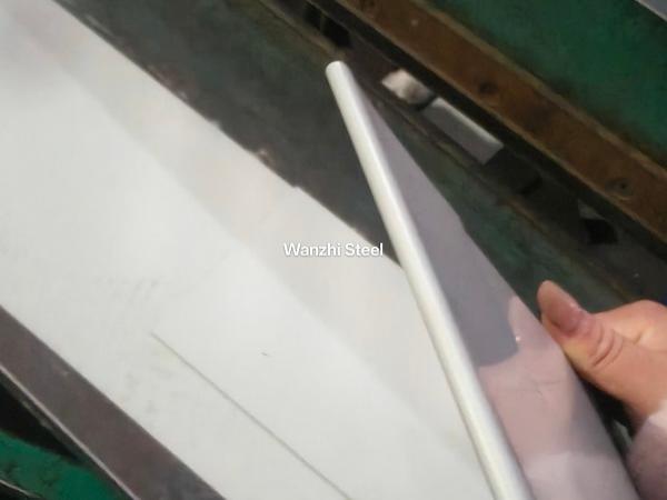 Ordered by Iraqi customer PPGL Steel Coils sheet bend test