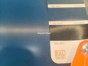 RAL5010 HDP PPGL steel Coils color detection - Raul color card comparison