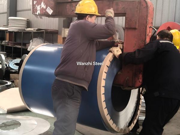 RAL5010 PPGL coils packaging RAL5010 PPGL coils packaging