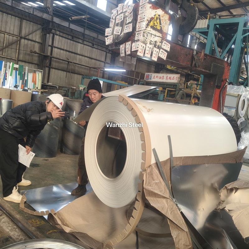 Surface smoothness testing of PPGL steel coil Surface smoothness testing of PPGL steel coil