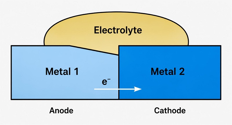 Metal contact corrosion conditions Metal contact corrosion conditions