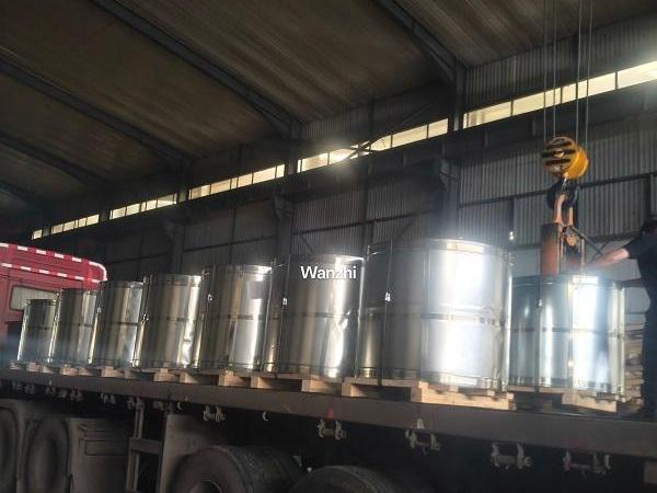 RAL9003 Z160 JIS G3312 SGCC PPGI coil loading RAL9003 Z160 JIS G3312 SGCC PPGI coil loading