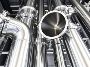Stainless steel chemical pipelines