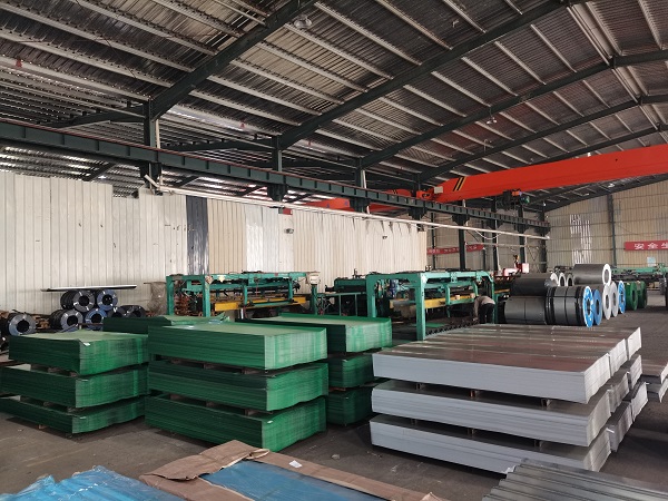 Wanzhi Steel Corrugated Steel Sheet Factory's goods awaiting packaging Wanzhi Steel Corrugated Steel Sheet Factory's goods awaiting packaging