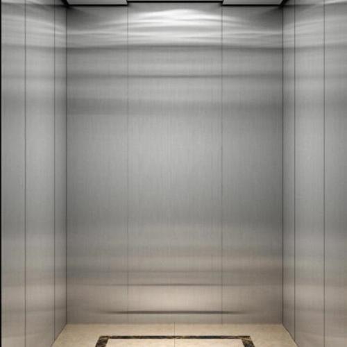 Brushed stainless steel applications showcase — elevator interior panels