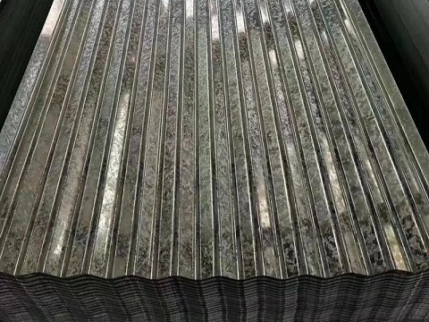 Galvanized Corrugated Sheet Large zinc flower galvanized corrugated sheet