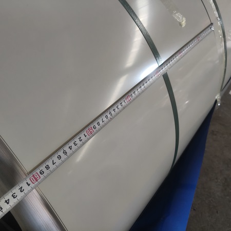 Lebanon customer's 3rd order 297 tons RAL 9002 PPGI coil 0.6mm×600mm