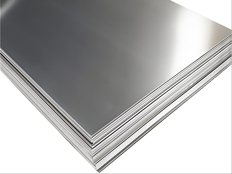Laser and waterjet cutting of 304 stainless steel plate to size