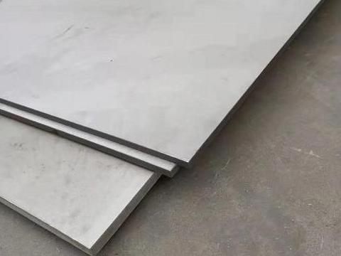 Coils and cut plates of 316 stainless steel in the warehouse ready for dispatch