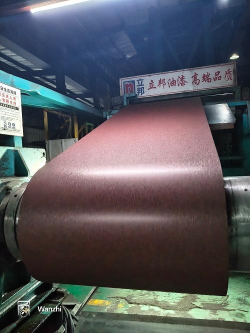 Chocolate PPGI steel coils production