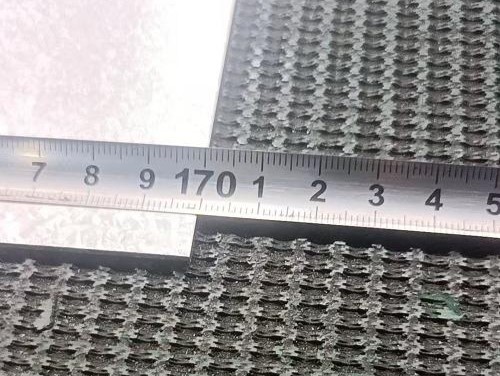 Length measurement of 1700mm alzinc coated steel plate