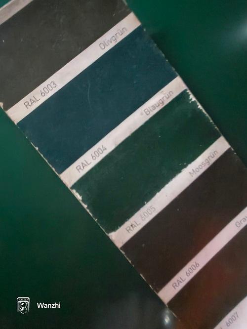 Moss Green Glossy PPGI Coils RAL6005 Color Comparison Test